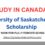 The University of Saskatchewan Scholarship 2024 | Study in Canada