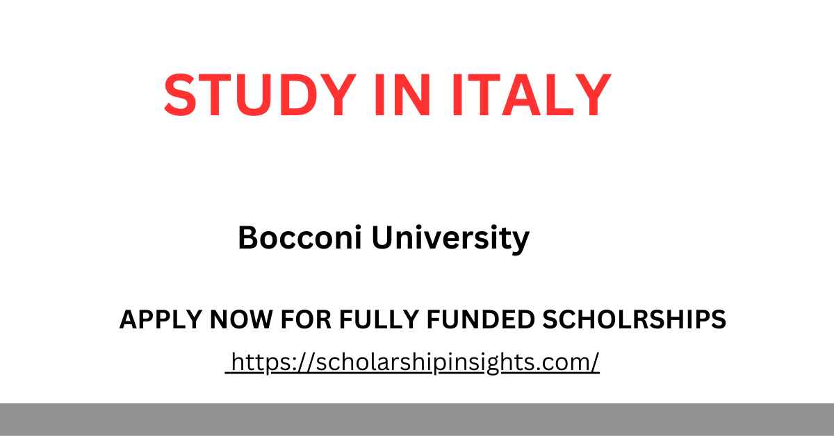 Bocconi University Scholarships